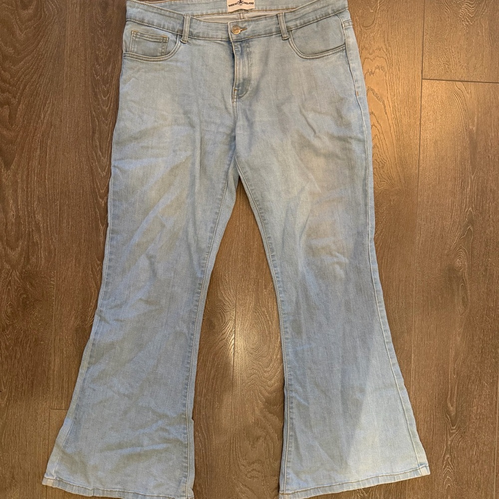 Light Blue Flared mens Jeans